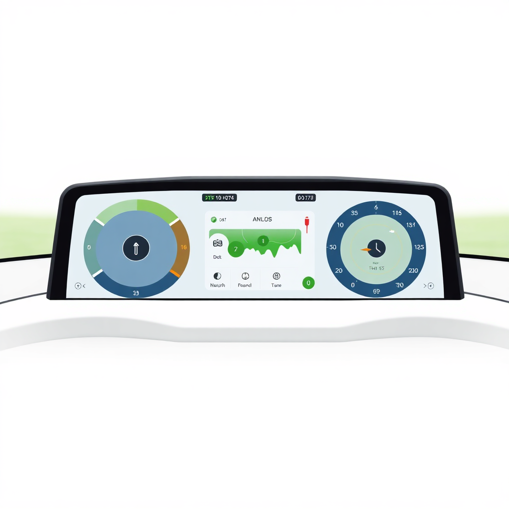 sustainable transportation platform interface, Tata Motors branding, digital dashboard